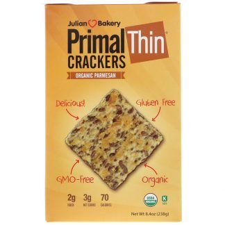 Julian Bakery, プライマルシンクラッカー、オーガニックパルメザン、8.4 oz (238 g)