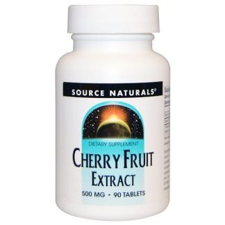 Source Naturals, チェリー果実エキス、500 mg、90粒