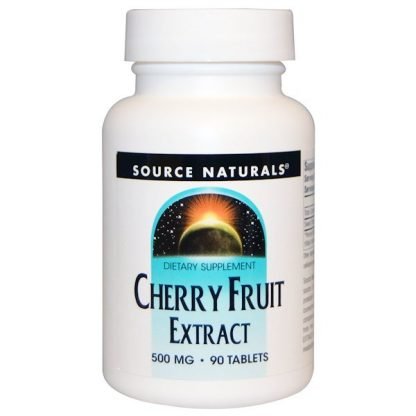 Source Naturals, チェリー果実エキス、500 mg、90粒