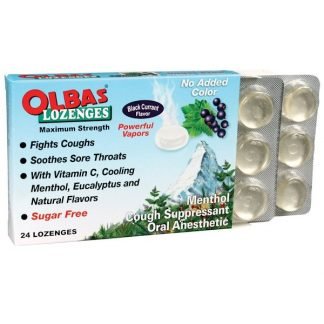 Olbas Therapeutic, Olbas Lozenges, 無糖, ブラックカレント味, 24 個
