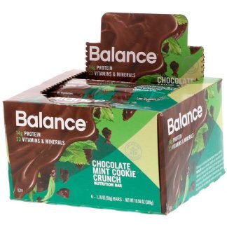 Balance Bar, 栄養バー、チョコレートミントクッキークランチ、6本、各50g（1.76 oz）