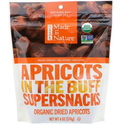 Made in Nature, オーガニック、バフ・スーパースナックのアプリコット、6 oz (170 g)