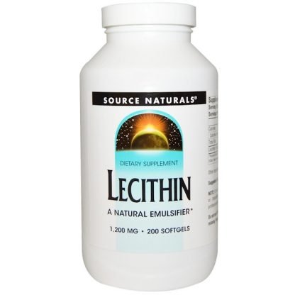 Source Naturals, レシチン, ソフトジェル200粒
