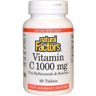 Natural Factors, ビタミンC、1000 mg, 90 錠