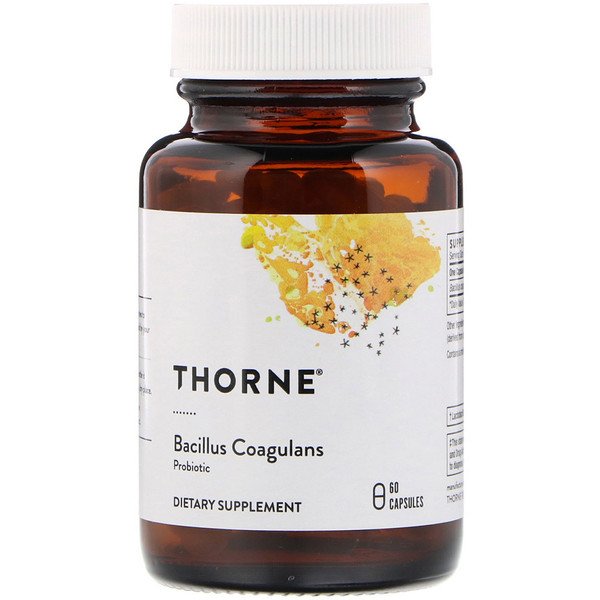 Thorne Research, バチルスコアギュランス, 60粒(ベジタリアンカプセル)