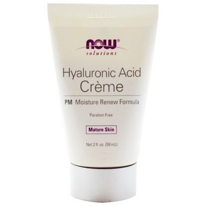 Now Foods, ソリューションズ, ヒアルロン酸 クリーム, PM モイスチャー リニュー フォーミュラ, 2 fl oz (59 ml)