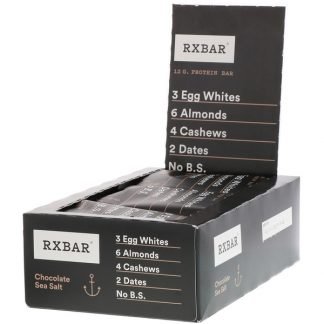 RXBAR, プロテインバー, チョコレート & 海塩, 12本, 各1.83 oz (52 g)