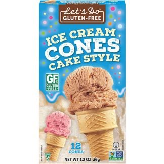 Edward & Sons, グルテンフリーアイスクリームコーン、ケーキスタイル、12コーン