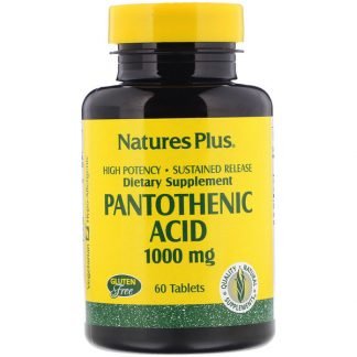 Nature's Plus, パントテン酸、1000 mg、60 錠