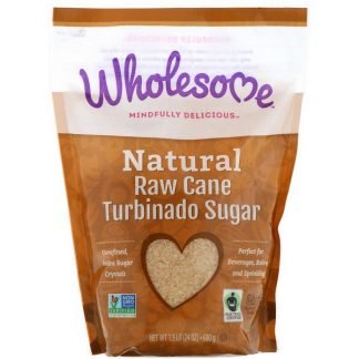 Wholesome Sweeteners, Inc., 天然生サトウキビ, 中白糖, 24オンス（680 g）