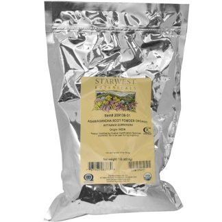 Starwest Botanicals, オーガニック アシュワガンダ根 パウダー, 1 ポンド (453.6 g)