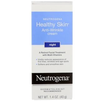 Neutrogena, ヘルシースキン、アンチリンクルクリーム、夜用、1.4 oz (40 g)