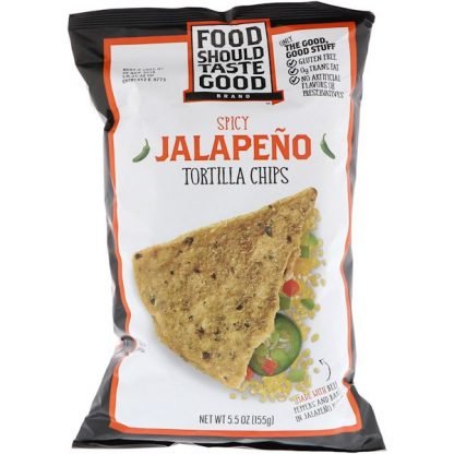 Food Should Taste Good, トルティーヤチップス、スパイシーハラペーニョ、5.5 oz (155 g)