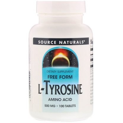 Source Naturals, L-チロシン、500mg、100錠