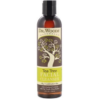 Dr. Woods, フェイシャル クレンザー, ティーツリー, 8 fl oz (236 ml)