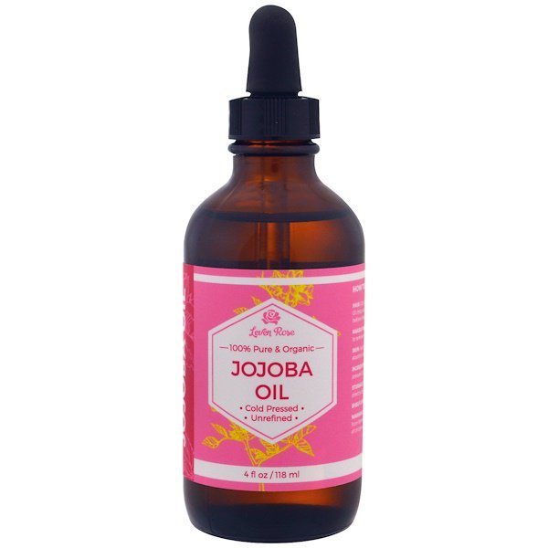 Leven Rose, 100%ピュア・オーガニックホホバオイル、4液量オンス (118 ml)