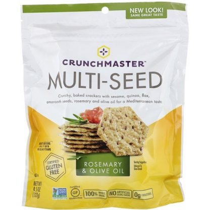 Crunchmaster, マルチシードクラッカー, ローズマリー&オリーブオイル, 4.5オンス (127 g)