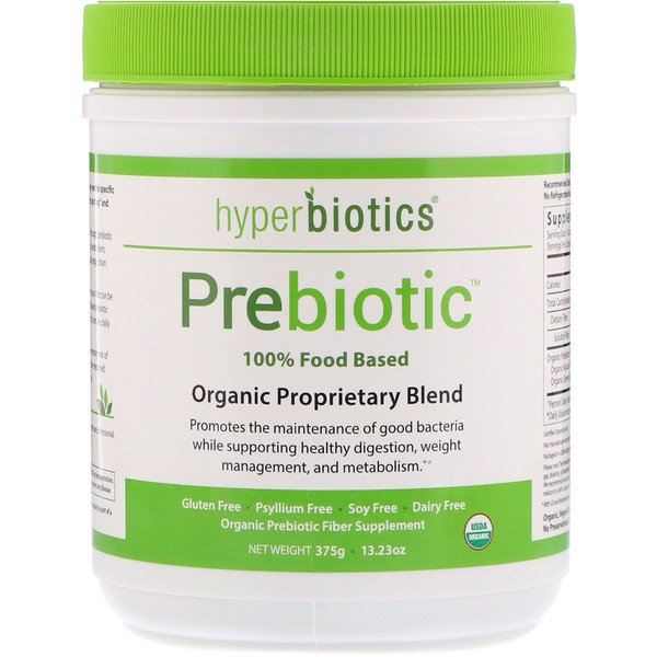 Hyperbiotics, プレバイオティック、独占オーガニックブレンド、13.23オンス (375 g)