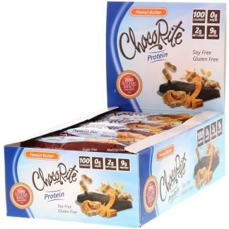 HealthSmart Foods, チョコライトプロテインバー, ピーナッツバター味, 16本, 各1.2オンス (34 g)