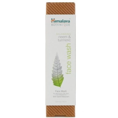 Himalaya, ボタニック（Botanique）, ニーム＆ターメリックフェイスウォッシュ（Neem & Turmeric Face Wash）, 5.07液量オンス (150ml)