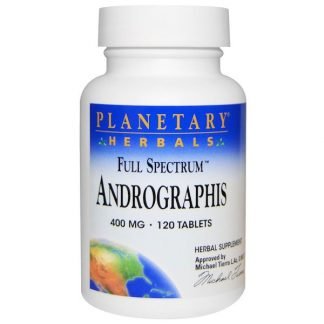 Planetary Herbals, フルスペクトラム, アンドログラフィス属, 400 mg, 120錠