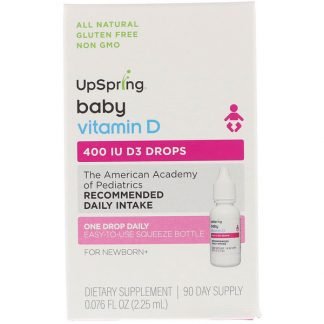 UpSpring, ビタミンD3ドロップ、ベビー用、2.25ml