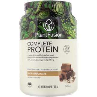 PlantFusion, コンプリートプロテイン、リッチチョコレート、2ポンド（900 g）