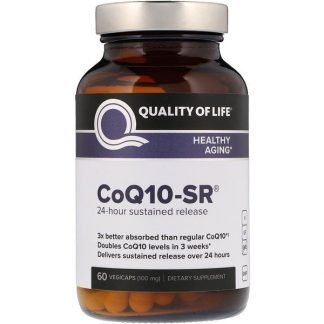 Quality of Life Labs, CoQ10-SR、100 mg、60ベジカプセル