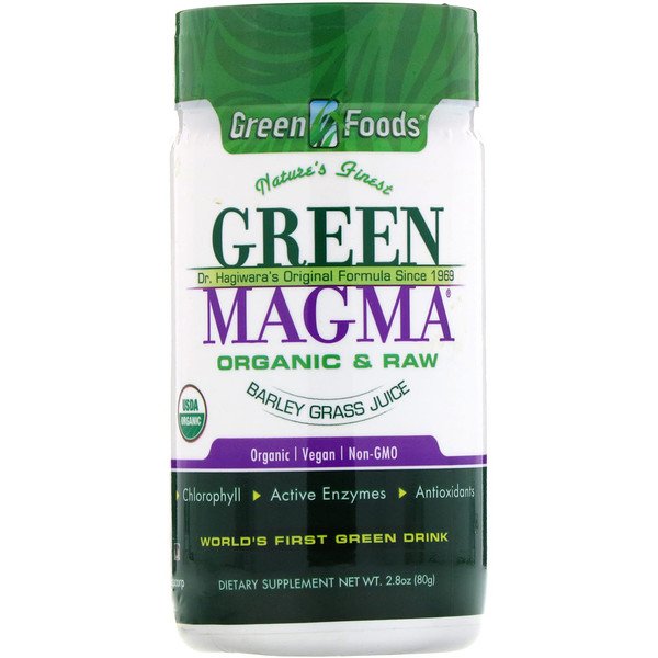 Green Foods , グリーンマグマ、大麦若葉ジュースパウダー、2.8 oz (80 g)