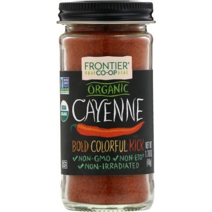 Frontier Natural Products, オーガニック, 赤唐辛子（カイエン＝Cayenne）, 粉挽き, 1.70オンス（48 g）