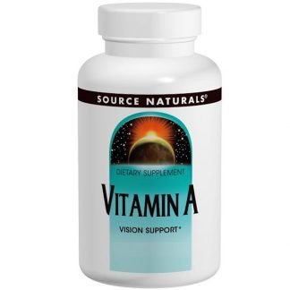Source Naturals, ビタミン A、10,000 IU、100粒