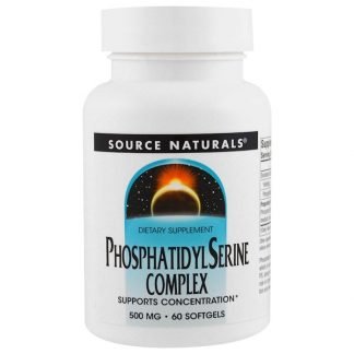 Source Naturals, 安定化ホスファチジルセリン・コンプレックス、500 mg、60ソフトジェル