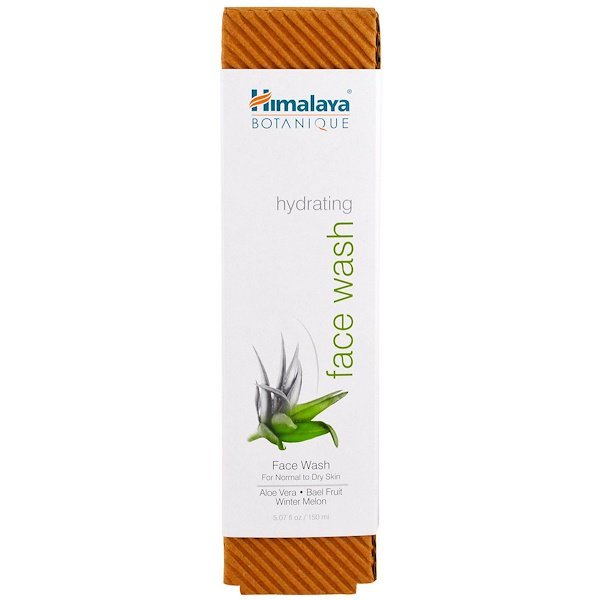 Himalaya, ボタニーク(Botanique)、 ハイドレイティングフェイスウォッシュ、ノーマル~乾燥肌用、5.07 fl oz (150ml)