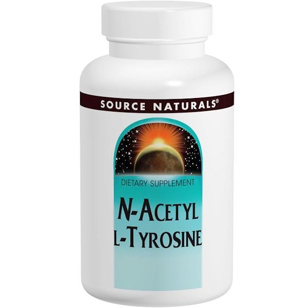Source Naturals, N-アセチル L-チロシン、 300 mg、 120タブレット