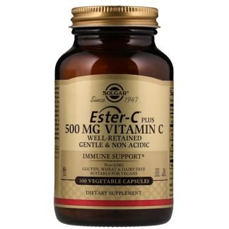 Solgar, エステル-Cプラス、 500mg、植物性カプセル100個