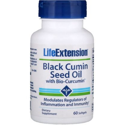 Life Extension, Bio-Curcumin入りブラッククミンシードオイル 、ソフトカプセル60錠 (Discontinued Item)