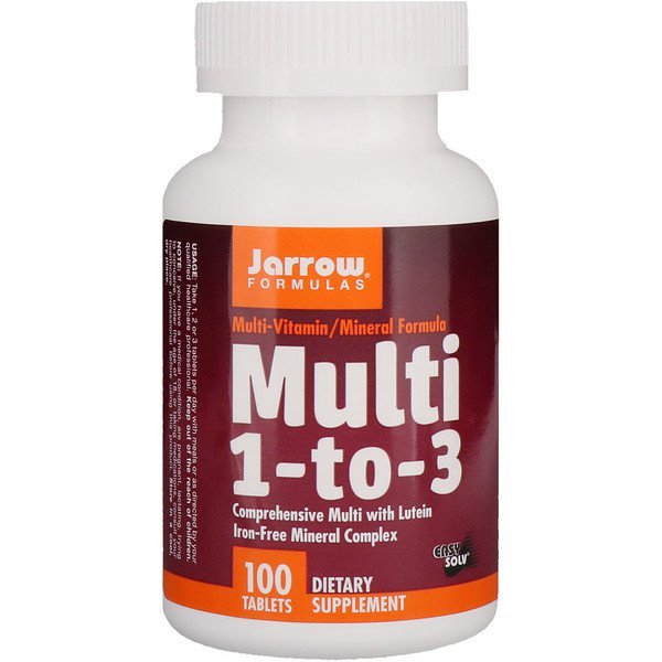 Jarrow Formulas, マルチ 1-to-3、ルテイン配合、鉄分なし、100錠