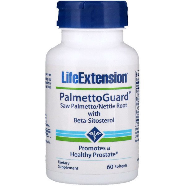 Life Extension, パルメットガード(PalmettoGuard)βシトステロール配合ノコギリヤシ/イラクサ根, 60ソフトゼリー