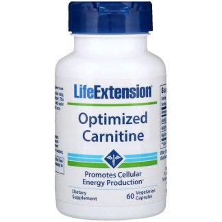 Life Extension, 最適化カルニチン、植物性カプセル60錠