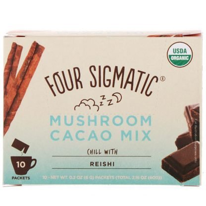 Four Sigmatic, マッシュルームホットカカオミックス、10包入り、各0.2オンス（6 g）