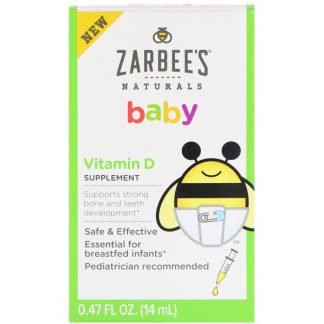 Zarbee's, ナチュラル、 ベイビー、 ビタミン D、 0.47 fl oz (14 ml)