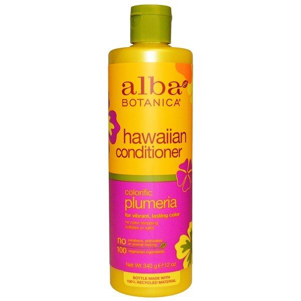 Alba Botanica, ハワイアンコンディショナー, カラフルなプルメリア, 12オンス(340 g)
