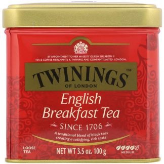 Twinings, クラシック、イングリッシュ・ブレックファースト・ルース・ティー、3.53オンス (100 g)