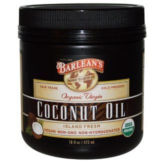 Barlean's, オーガニックバージンココナッツオイル 16 fl oz (473 ml)