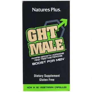 Nature's Plus, GHT メイル™, 男性用ヒト成長ホルモンとテストステロンブースト, 90 カプセル'