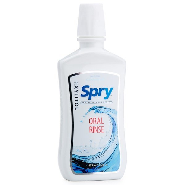 Xlear, スプライ(Spry), 含嗽液(Oral Rinse), クールミント, 16液量オンス(473 ml)