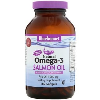 Bluebonnet Nutrition, 天然オメガ-3 サーモンオイル、1000 mg、180 ソフトジェル
