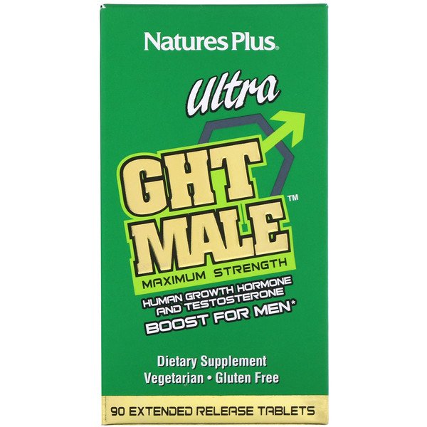 Nature's Plus, ウルトラGHT男性用、最大効力、男性用ブースト、徐放性錠剤90錠