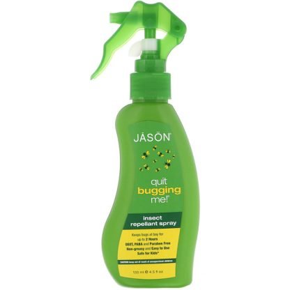 Jason Natural, クイッ バギン ミー!、天然防虫スプレー、4.5液量オンス (133 ml)