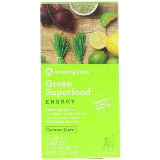 Amazing Grass, グリーンスーパーフード、レモンライム味、15袋、各0.24 oz (7 g) (Discontinued Item)